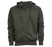 Tee Jays Men's Fashion Full Zip Everyday Wear Hoodie with Contrast Strings