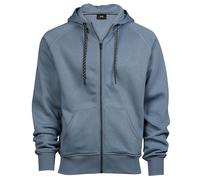 TEE JAYS Men's Fashion Zip Hooded Sweatshirt in Dark Grey | Size: Large TEE JAYS Dark Grey L