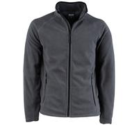TEE JAYS Men's Full Zip Active Lightweight Fleece Jacket in Dark Grey | Size: Small TEE JAYS Dark Grey S