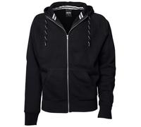 TEE JAYS Men's Full Zip Hooded Sweatshirt in Black | Size: 2XL TEE JAYS Black 2XL