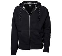 TEE JAYS Men's Full Zip Hooded Sweatshirt in Black | Size: Large TEE JAYS Black L