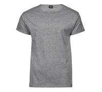 TEE JAYS Men's Heather Roll Up T-Shirt in Grey | Size: 3XL TEE JAYS Grey 3XL