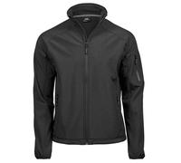 TEE JAYS Men's Lightweight Active Soft Shell Jacket in Black | Size: Large TEE JAYS Black L