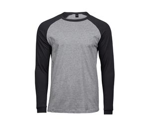 Tee Jays Mens Long Sleeve Baseball T-Shirt PC3419