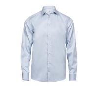 TEE JAYS Men's Luxury Comfort Fit Long Sleeve Oxford Shirt in Light Blue | Size: XL TEE JAYS Light Blue XL