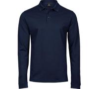 Tee Jays Mens Luxury Long Sleeve Stretch Polo Shirt Casual