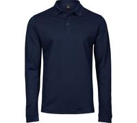 Luxury Stretch Long-Sleeved Polo Shirt TEE JAYS Navy XXXL