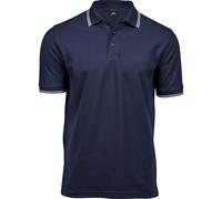 TEE JAYS Men's Luxury Stripe Polo Shirt in Navy | Size: 3XL TEE JAYS Navy 3XL