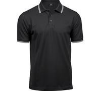 Tee Jays Men's Luxury Stripe Stretch Mini Pique Polo