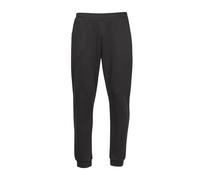 TEE JAYS Men's Ribbed Interlock Jogging Bottoms in Black | Size: 2XL TEE JAYS Black 2XL