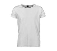 Tee Jays Mens Roll Up Sleeve Tee Colour=White Size=S