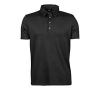 Tee Jays Mens Short Sleeve Polo Shirts, Black, XX-Large. TJ1440