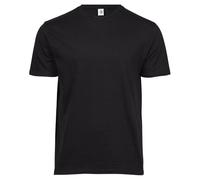 Tee Jays Mens Short Sleeve T-Shirt, Black, X-Large. TJ1100