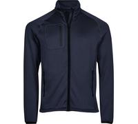 Tee Jays Mens Stretch Fleece Jacket Stand Up Collar 2 Zippered Front Pocket Coat