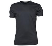 Tee Jays Mens TJ520 Short Sleeve Interlock Tee - Dark Grey - M