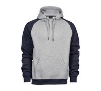 Tee Jays Mens Two Tone Raglan Hooded Sweatshirt PC3428
