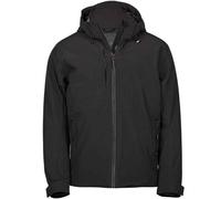 TEE JAYS Men's Waterproof Jacket in Jet Black | Size: 3XL TEE JAYS Jet Black 3XL