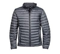 TEE JAYS Men's Zepelin Padded Jacket in Grey | Size: Large TEE JAYS Grey L