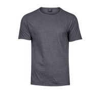 Tee Jays Polycotton Urban BLACK or BURGUNDY Melange Tee T-Shirt S-3XL