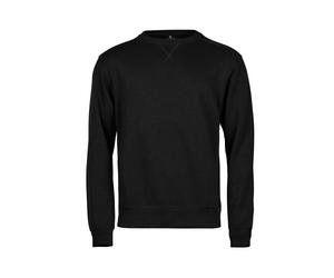 Tee Jays Ribbed Interlock Crewneck Sweatshirt with Elastane Rib Herringbone Tape