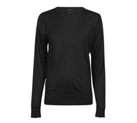 Tee Jays T6006 Ladies Merino Wool Blend Crew Neck Sweater Tailored Fit Jumper