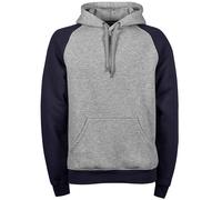 Tee Jays Two-Tone Contrast Hooded Sweatshirt Baseball Hoodie