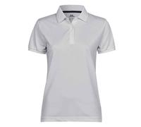 TEE JAYS Women's Club Polo Shirt in White | Size: Medium TEE JAYS White M