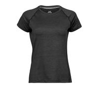 TEE JAYS Women's Cool Dry Short Sleeve T-Shirt in True Black | Size: Large TEE JAYS True Black L