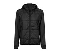 Tee Jays Womens Hybrid-Stretch Hooded Jacket Outdoor Winter Warm Coat Full Zip