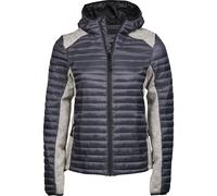 Tee Jays Womens/Ladies Crossover Hooded Padded Outdoor Jacke PC3417
