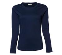 Tee Jays Womens/Ladies Interlock Long Sleeve Plain T-Shirt / BC3322
