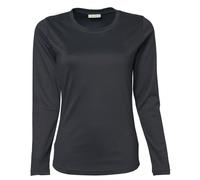 Tee Jays Womens/Ladies Interlock Long Sleeve Plain T-Shirt / BC3322