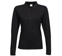 Tee Jays Womens/Ladies Luxury Stretch Long Sleeve Polo Shirt 3 Clrs BC3308