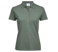 TEE JAYS Women's Luxury Stretch Short Sleeve Polo Shirt 3XL in Olive TEE JAYS Olive 3XL