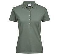 Tee Jays Womens/Ladies Luxury Stretch Short Sleeve Polo Shirt (L) (Leaf Green)