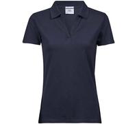 Luxury Stretch V Neck Polo Shirt TEE JAYS Navy XXXL