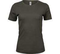 Tee Jays Womens/Ladies Plain Interlock Short Sleeve T-Shirt BC3321