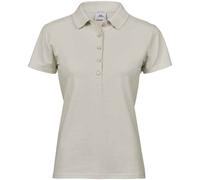 TEE JAYS Women's Luxury Stretch Polo Shirt in Off-White | Size: 2XL TEE JAYS Off-White 2XL