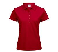TEE JAYS Women's Luxury Stretch Polo Shirt in Red | Size: 16-18 TEE JAYS Red 16-18