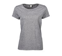 TEE JAYS Women's Roll Sleeve Cotton T-Shirt in Grey | Size: 2XL TEE JAYS Grey 2XL