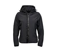 TEE JAYS Women's Urban Adventure Soft Shell Jacket in Black | Size: Large TEE JAYS Black L