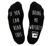 Tee Monkey Bring Me Whiskey Sole Socks One Size Black Funny Joke Gift Idea Him Boyfriend Husband Dad