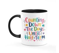 Tee Monkey Counting Down The Days Until Half-Term Mug
