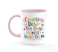 Tee Monkey Counting Down The Days Until Half-Term Mug