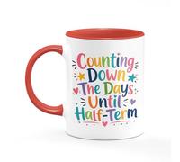 Tee Monkey Counting Down The Days Until Half-Term Mug