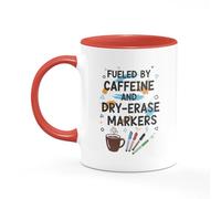 Tee Monkey Fueled by Caffeine and Dry-Erase Markers Mug