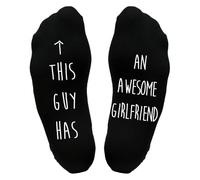 Tee Monkey This Guy Awesome Girlfriend Sole Socks For Boyfriend Funny Novelty Christmas