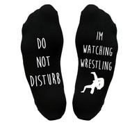 Tee Monkey Watching Wrestling Sole Socks Funny Novelty For Brother Christmas Stocking