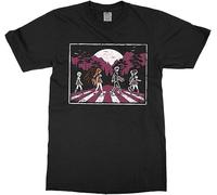 Tee No Evil High School DxD Abbey Road Shirt Akeno Himejima Yoko Hikasa Azumi Asakara Issei Hyoudou Black 3XLBlack3XL