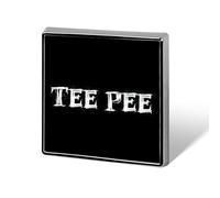 Tee Pee Printed Square Brooches Colorful Fashion Pins Badge for Backpacks Shirts Scarf
